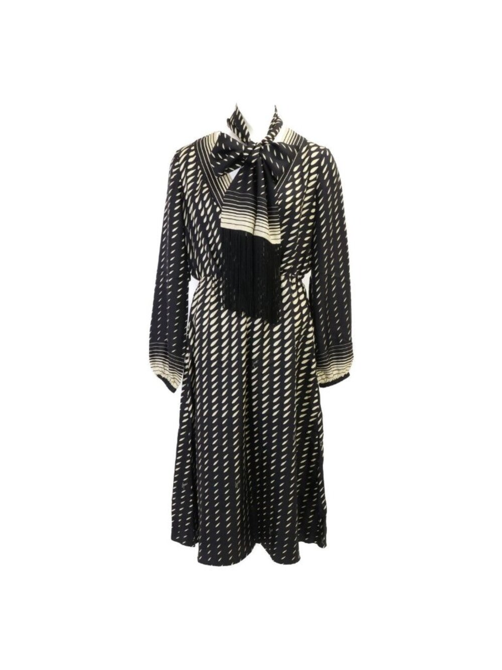 Gucci All Over Print Scarf Wrap Dress 36